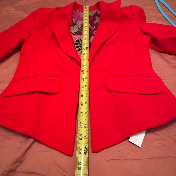 Trina Turk Atwood 2 Fitted Blazer - 0 - Red - Picture 6 of 10